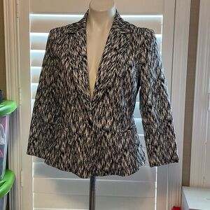 Chic Black and White Blazer